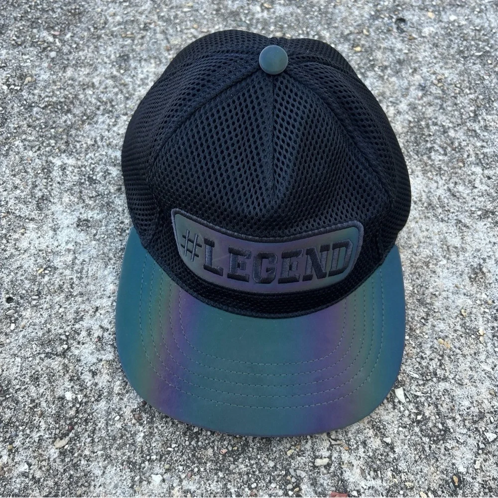 #Legend snap back black Mesh Cap with Blue Brim - Picture 2 of 4